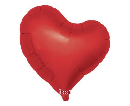 #BFK Balon Ibrex Hel, serce Sweet 14", Metallic Rubi Red, 5 szt.