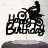 Topper na tort HAPPY BIRTHDAY MOTOCYKL MOTOR