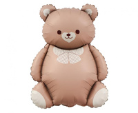 #BFK Balon foliowy Miś z kokardką, 65x47cm