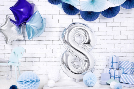 Balon foliowy Cyfra ''1'', 86cm, złoty