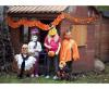 Girlanda pomarańczowa Dynia 3 m — papierowa dekoracja Halloween