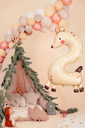 Balon foliowy Kogut, 48x60 cm, mix