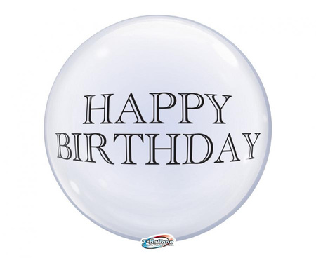 #BFK Balon Takara Bubble Balloon - Happy Birthday (drukowane), 330 mm/ 10 szt. (rozm. QL 15,0") KK