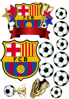 Opłatek na tort FC BARCELONA WZ.II