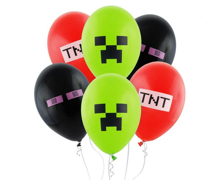 #BL Balony Premium M C Klocki, 6 szt.