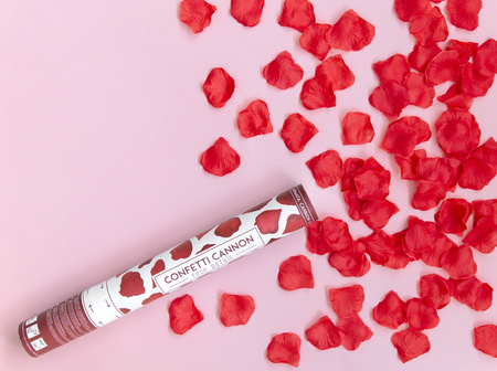 Tuba z konfetti i serpentynami, mix, 60cm