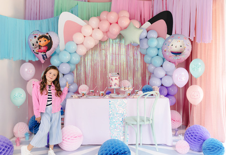 Balony Strong 27 cm, Koci Domek Gabi, mix (1 op. / 6 szt.)