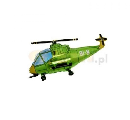 #BFK Balon foliowy 14" FX - Helikopter (zielony), niepakowany