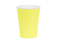 Kubeczki papierowe, żółty, 250ml (1 op. / 6 szt.)
