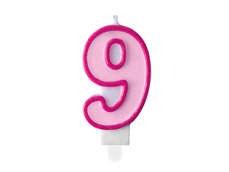 Świeczka urodzinowa Cyferka 5, niebieski, 7cm