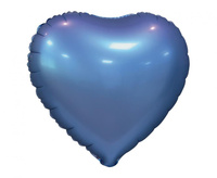 #BFK Balon foliowy "Serce", matowe, barwinek, 18" KK