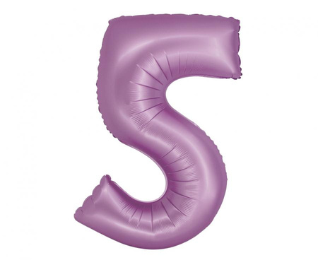 #BFC32 Balon foliowy Smart, Cyfra 5, lawendowa matowa, 76 cm KK