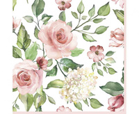 #ZSE Serwetki papierowe Painted Baroque Bouquet on Black, 33 x 33 cm, 20 szt.