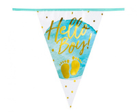 #DEGI Girlanda 'Hello Boy!' 30 x 20 cm, 6 m.