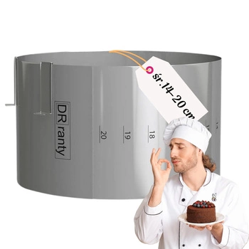 Regulowany rant z podziałką, h12cm śr 14-20 cm DR ranty