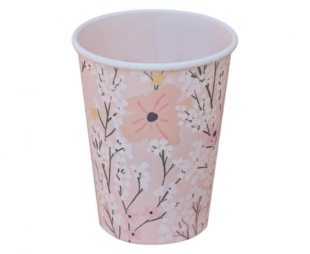 #ZKU Kubeczki papierowe Floral, 8 szt.