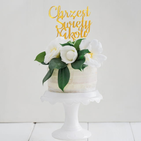 Topper na chrzest święty personalizowany Chrzest Święty + imię