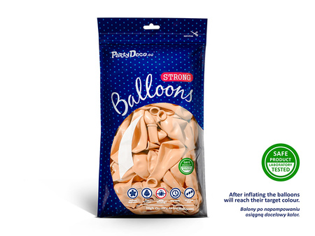 Balony Strong 27cm, Pastel Light Peach (1 op. / 10 szt.)