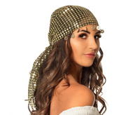 #STAI Bandana belly dance, złota
