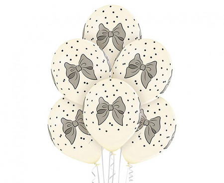 #BL Balony D11 Big Bows Vanilla, 1C5S, 6 szt.
