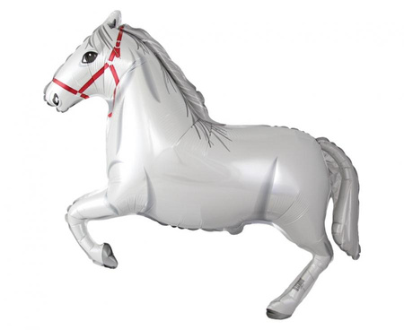 #BFK Balon foliowy 24" FX - Konie w galopie (białe), pakowany
