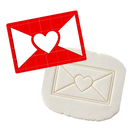 Foremka do tworzenia dekoracji KOPERTA Z WALENTYNKĄ WZ.I KicCake