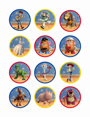 Opłatek na muffinki TOY STORY WZ.IV