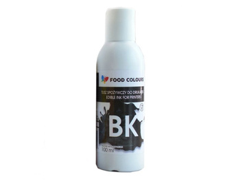 Tusz spożywczy do drukarek CZARNY 100 ml Food Colours