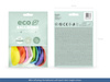 Balony Eco 26cm metalizowane, jasny niebieski (1 op. / 10 szt.)