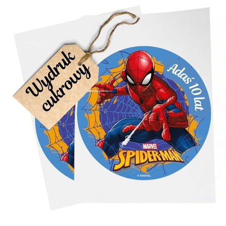 Opłatek na tort SPIDERMAN