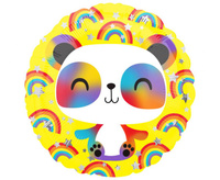 #BFK Balon foliowy 18" CIR - Happy Panda, zapakowany