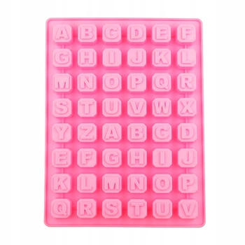 Forma silikonowa KOSTKI - LITERKI 23,5x18 cm