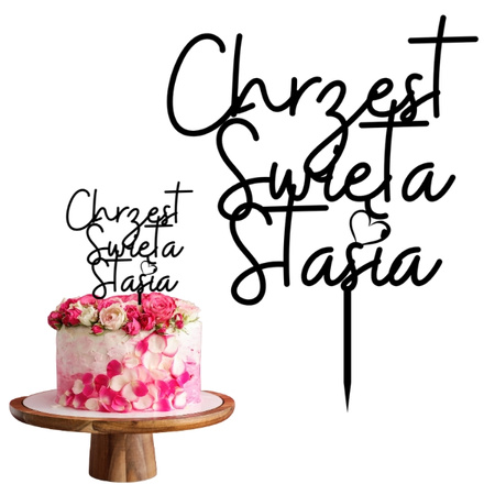 Topper na tort CHRZEST ŚWIĘTY WZ.VI 