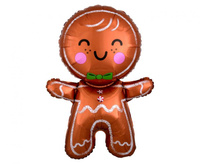 #BFK Balon foliowy SHP - Piernikowy ludzik, 55x78 cm, zapakowany