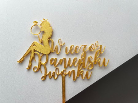 Topper na tort PERSONALIZOWANY WIECZÓR PANIEŃSKI WZ.II