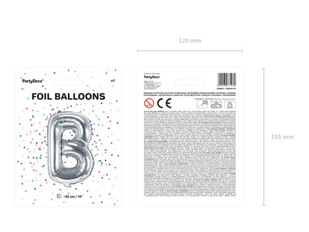 Balon 1 m, Mrs, biały