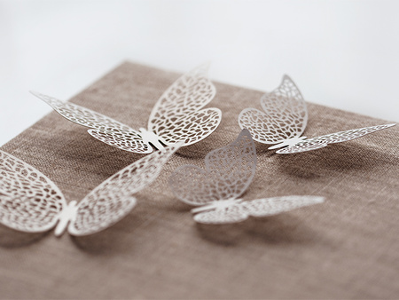 Dekoracje papierowe Motyl, 6,5 x 4cm (1 op. / 10 szt.)