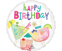#BFK Balon foliowy 18" Cocktail Surprise Birthday