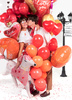 Balony 10'' Serca, Pastel czerwony (1 op. / 100 szt.)