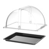 Witrynka roll-top, HENDI, GN 1/2, czarny, 325x265mm, Prostokątny Wariant podstawowy