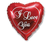 #BFK Balon foliowy 18" FX - I Love You - red, niepakowany