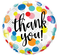 #BFK Balon foliowy 18" QL CIR - "Thank You Dots Upon Dots" KK