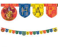 #DEBA Banner Harry Potter Hogwarts Houses - Happy Birthday