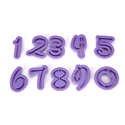 Zestaw foremek cyfry 0-9 Disney - różne cyfry i ich kształty