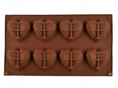 Forma silikonowa SERCA 8 gniazd 19x10 cm 