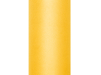 Tiul gładki, żółty, 0,3 x 9m
