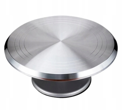 Metalowa patera obrotowa pod tort Ø 30 cm do tynkowania – widok z góry