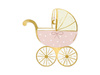 Baner Baby shower, 290x16.5 cm, złoty