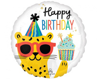 #BFK Balon foliowy 18" CIR - Happy BIRTHDAY