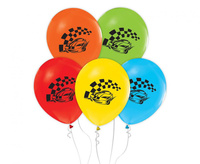 #BL Balony Samochody (wyścigowe), 12"/ 5 szt. KK